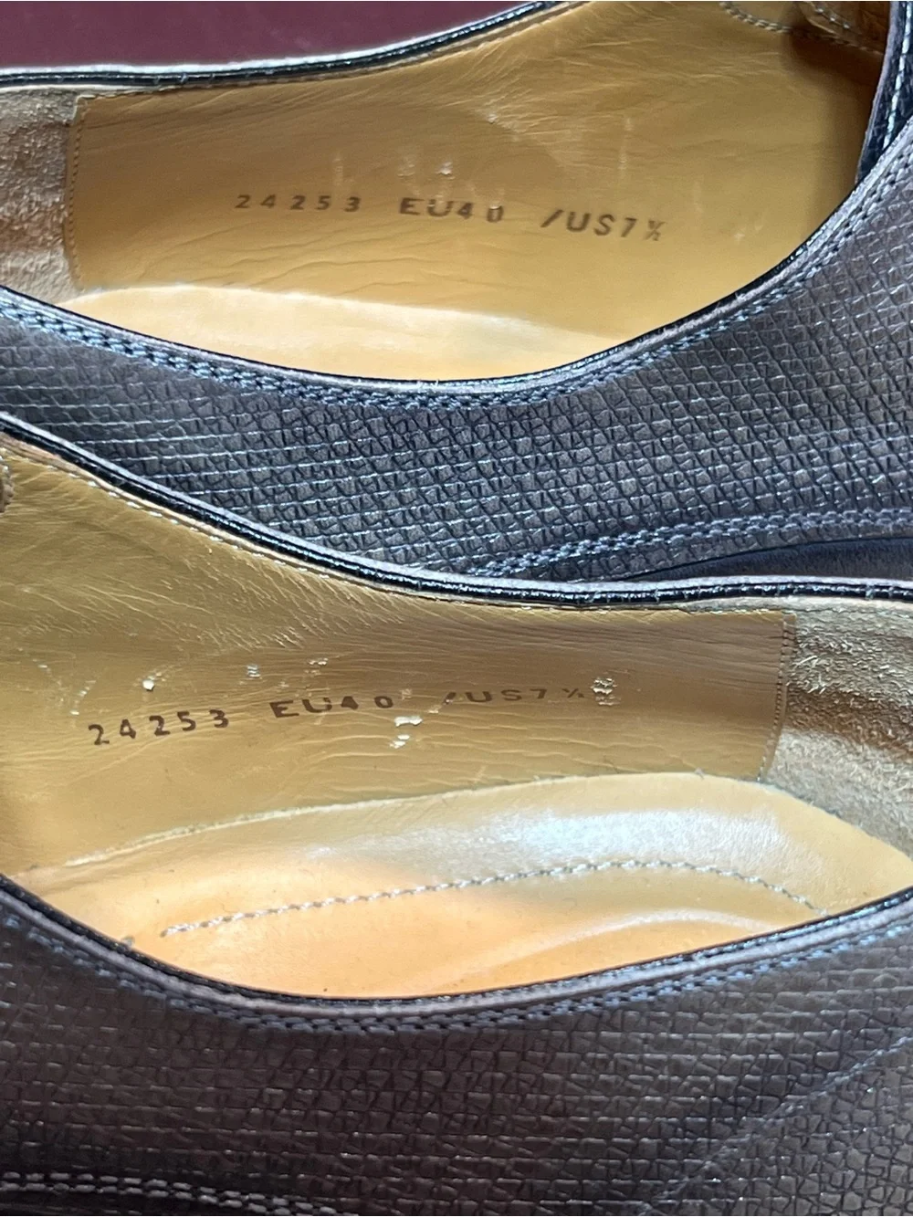 Magnanni Men’s Smoke Gray Medallion Oxfords US Sz 7.5M Made In Spain 🇪🇸